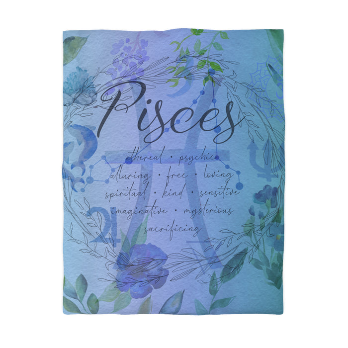 Pisces Microfiber Duvet Cover