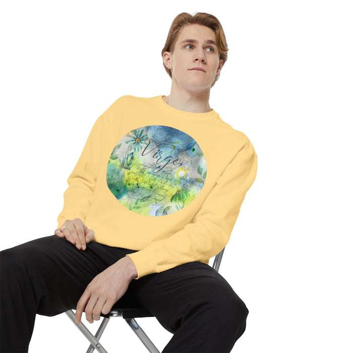 Virgo Unisex Garment-Dyed Sweatshirt