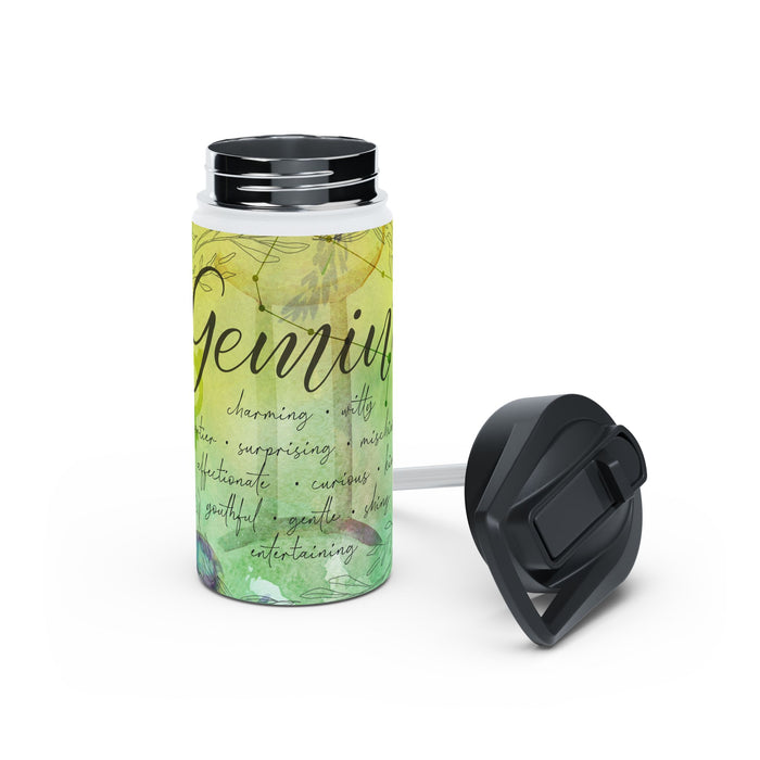 Gemini Stainless Steel Water Bottle, Standard Lid