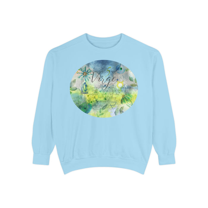 Virgo Unisex Garment-Dyed Sweatshirt