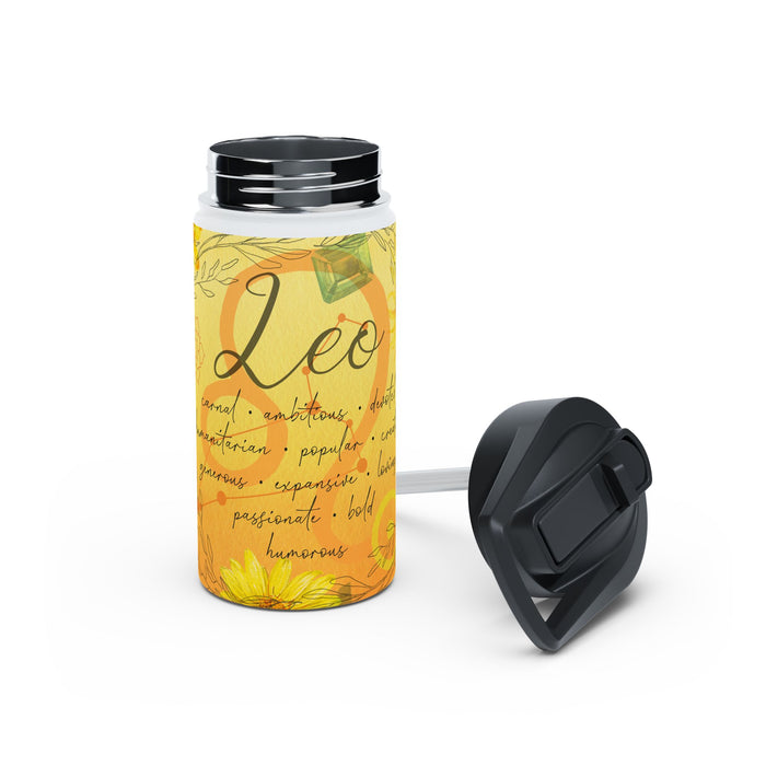 Leo Stainless Steel Water Bottle, Standard Lid
