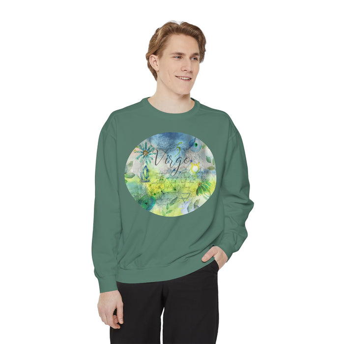 Virgo Unisex Garment-Dyed Sweatshirt