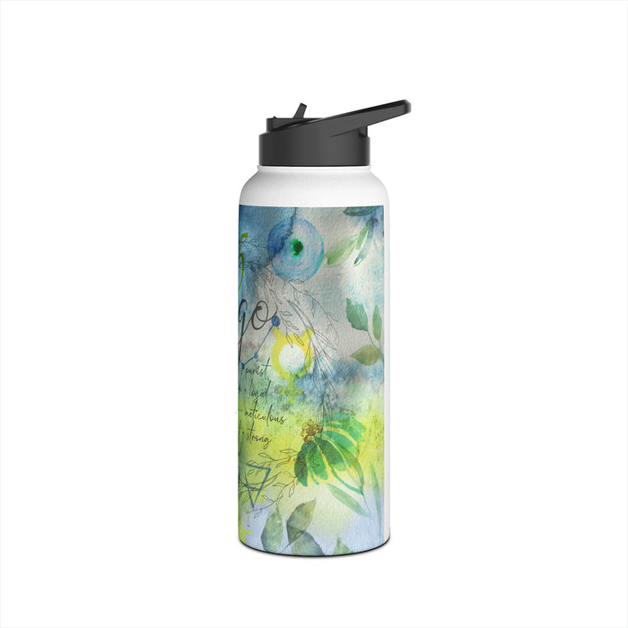 Virgo Stainless Steel Water Bottle, Standard Lid