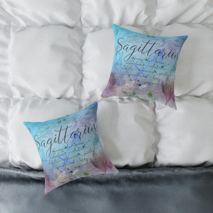 Sagittarius Square Poly Canvas Pillow