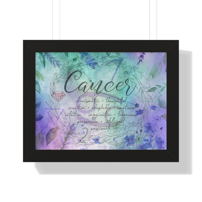 Cancer Framed Horizontal Poster