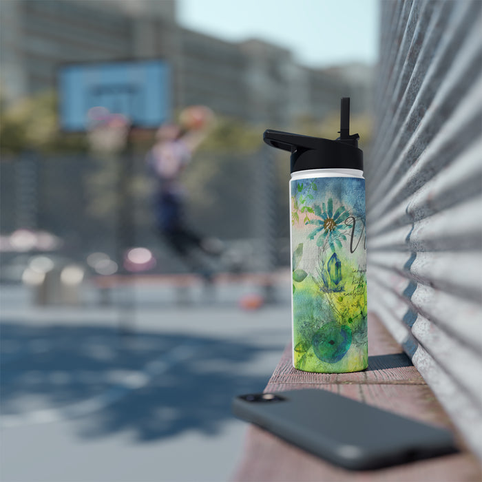 Virgo Stainless Steel Water Bottle, Standard Lid