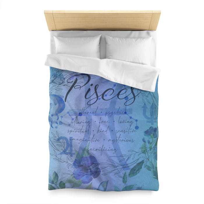 Pisces Microfiber Duvet Cover