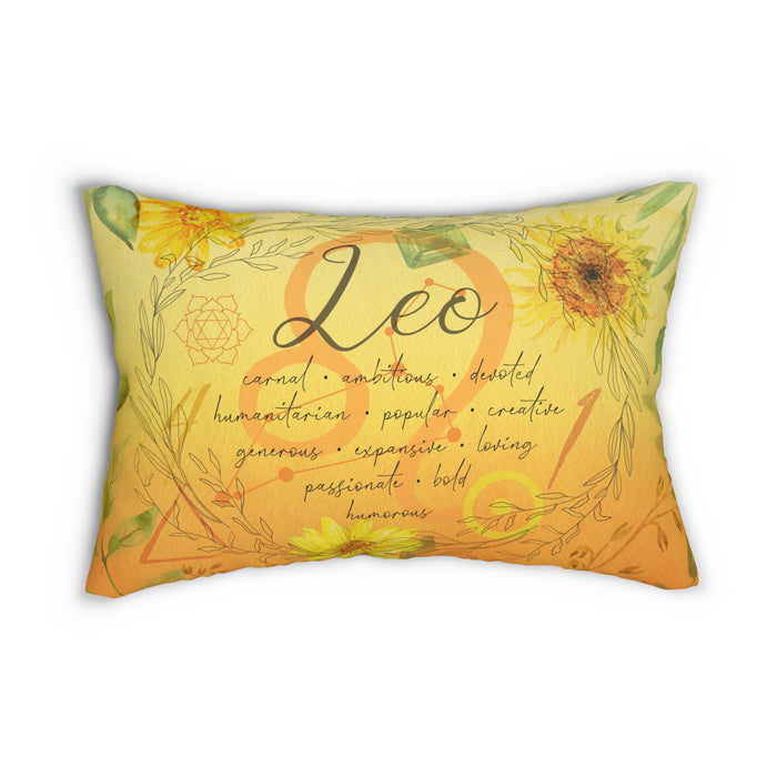Leo Spun Polyester Lumbar Pillow