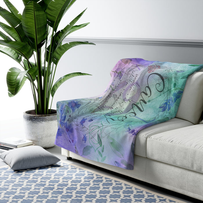 Cancer Sherpa Fleece Blanket
