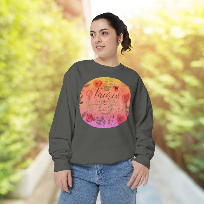 Taurus Unisex Garment-Dyed Sweatshirt