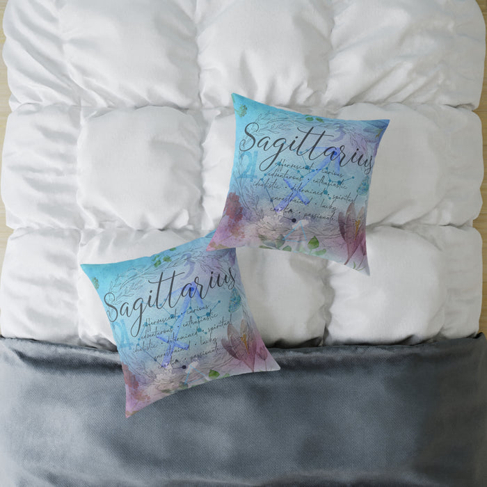 Sagittarius Square Poly Canvas Pillow