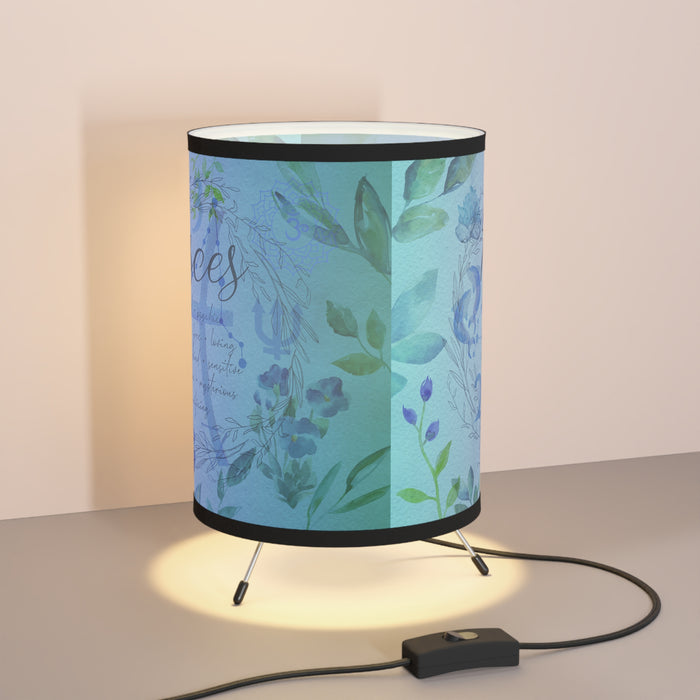 Pisces Tripod Lamp with High-Res Printed Shade, US\CA plug