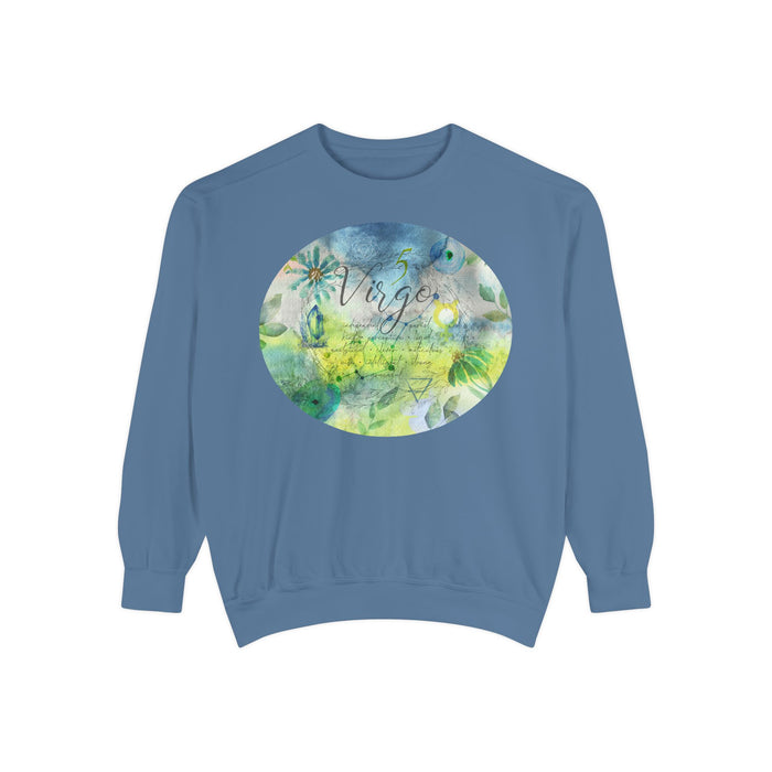 Virgo Unisex Garment-Dyed Sweatshirt