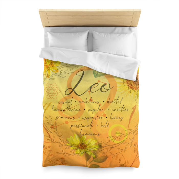 Leo Microfiber Duvet Cover