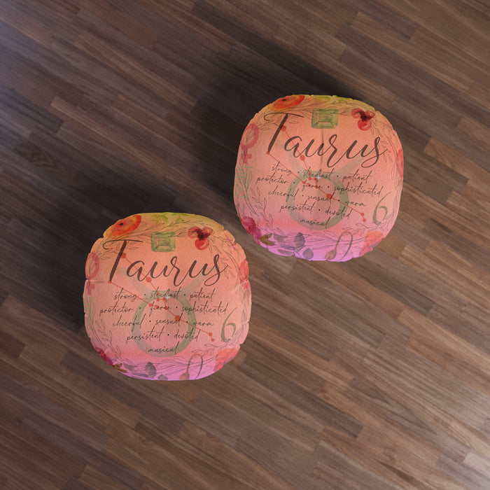 Taurus Tufted Floor Pillow, Round