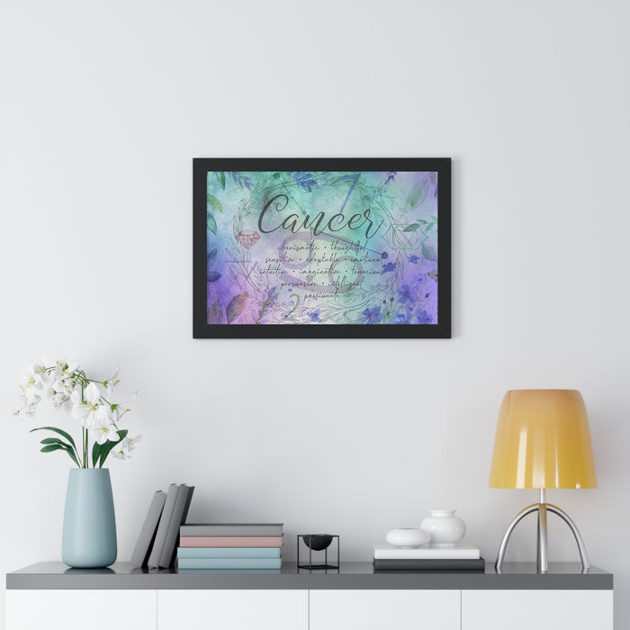 Cancer Framed Horizontal Poster