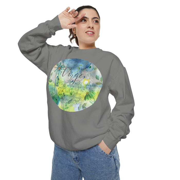 Virgo Unisex Garment-Dyed Sweatshirt