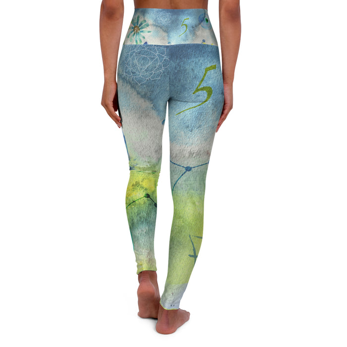 Virgo High Waisted Yoga Leggings (AOP)