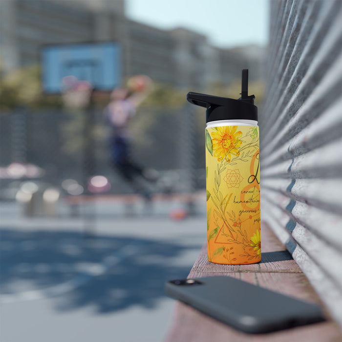 Leo Stainless Steel Water Bottle, Standard Lid
