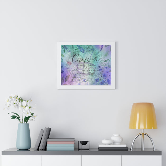 Cancer Framed Horizontal Poster