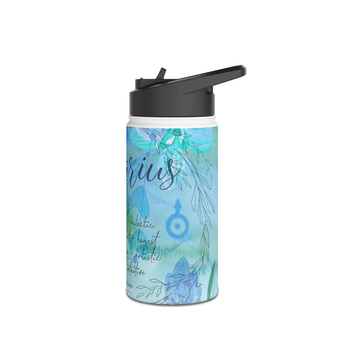 Aquarius Stainless Steel Water Bottle, Standard Lid