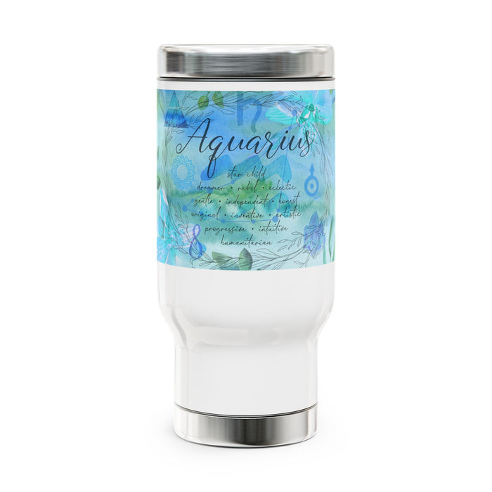 Aquarius Stainless Steel Travel Mug with Handle, 14oz