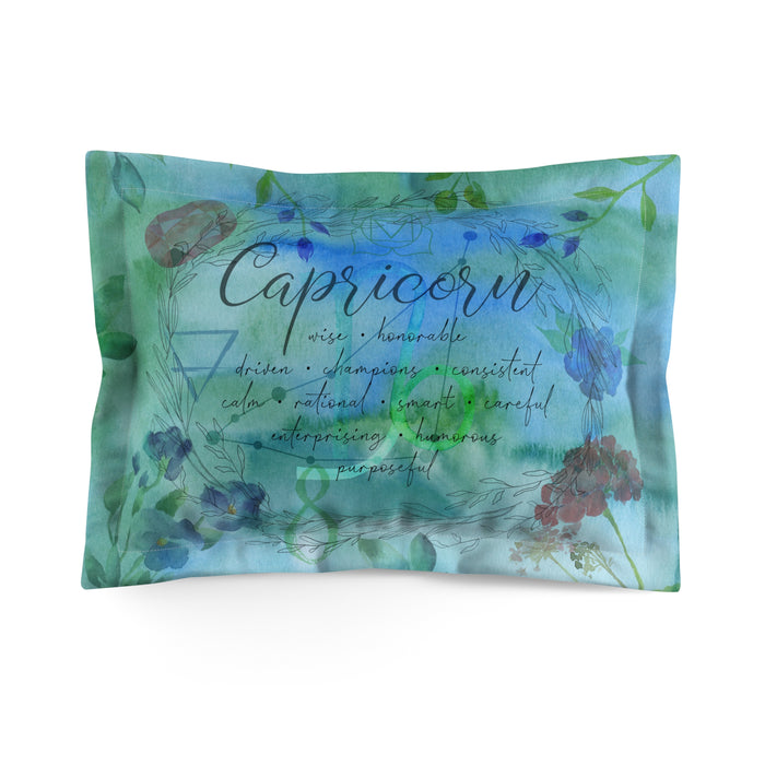 Capricorn Microfiber Pillow Sham