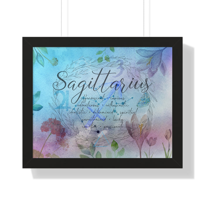 Sagittarius Framed Horizontal Poster