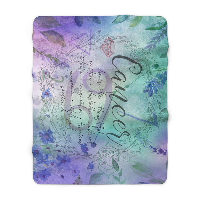 Cancer Sherpa Fleece Blanket
