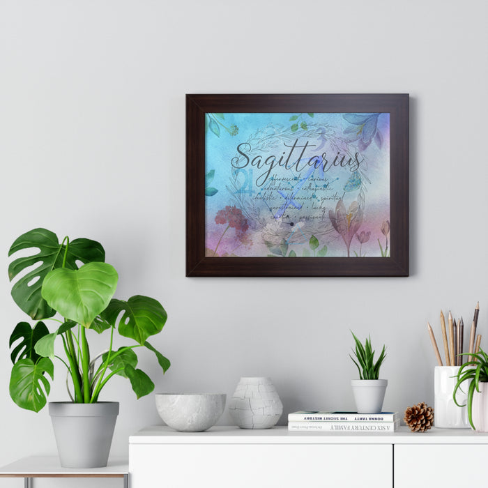 Sagittarius Framed Horizontal Poster