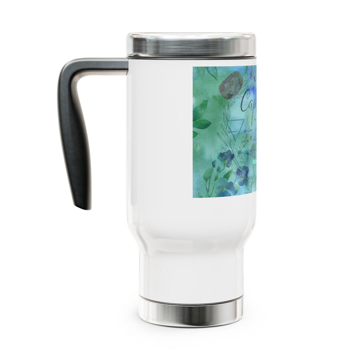 Capricorn Stainless Steel Travel Mug with Handle, 14oz