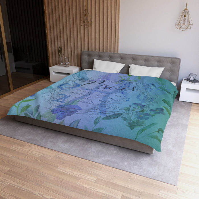 Pisces Microfiber Duvet Cover