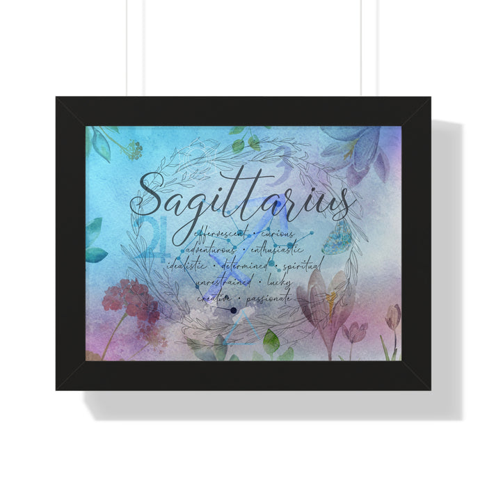 Sagittarius Framed Horizontal Poster