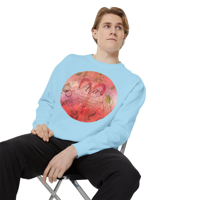 Aries Unisex Garment-Dyed Sweatshirt
