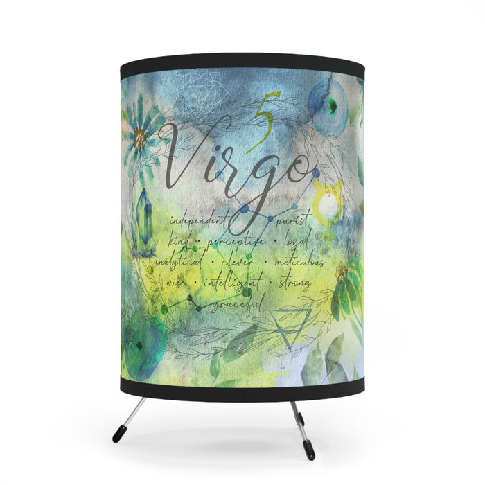 Virgo Tripod Lamp with High-Res Printed Shade, US\CA plug