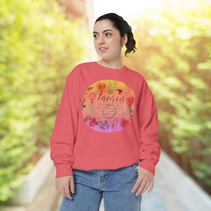 Taurus Unisex Garment-Dyed Sweatshirt
