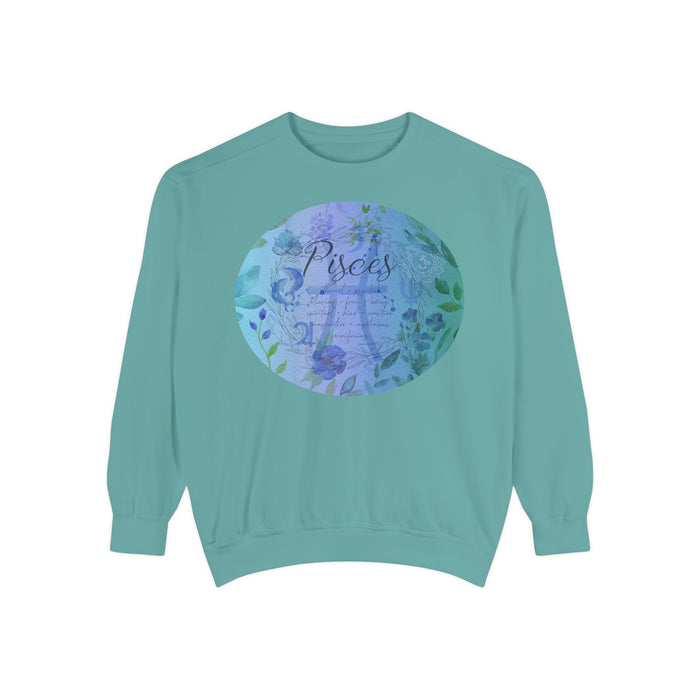 Pisces Unisex Garment-Dyed Sweatshirt