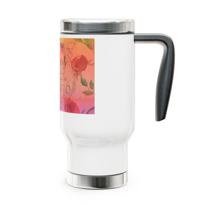 Taurus Stainless Steel Travel Mug with Handle, 14oz