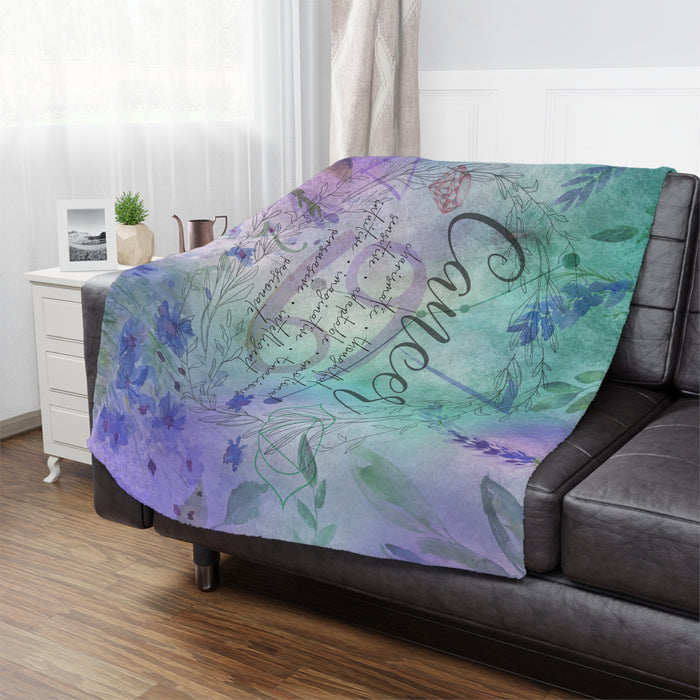 Cancer Microfiber Blanket