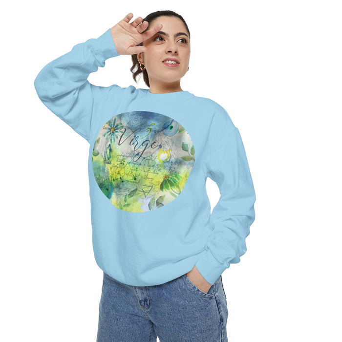 Virgo Unisex Garment-Dyed Sweatshirt