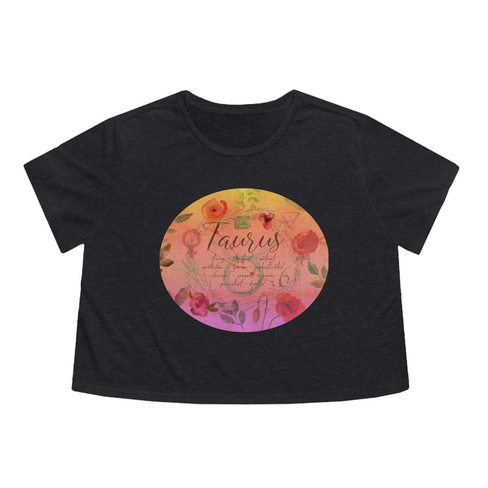 Taurus Women's Flowy Cropped Tee