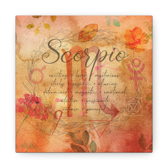 Scorpio Canvas Gallery Wraps