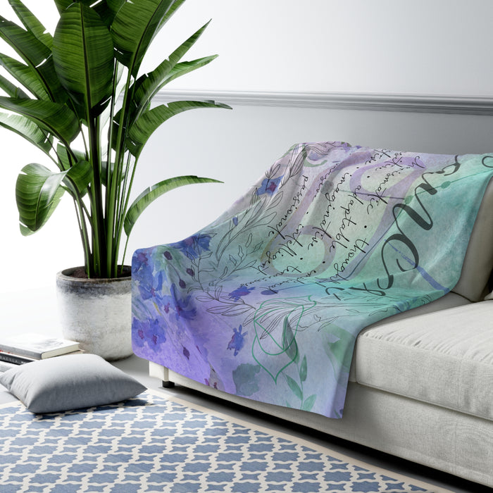 Cancer Sherpa Fleece Blanket