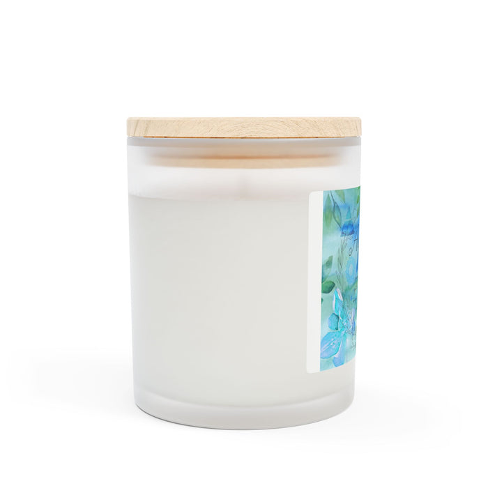 Aquarius Frosted Glass Candle, 11oz
