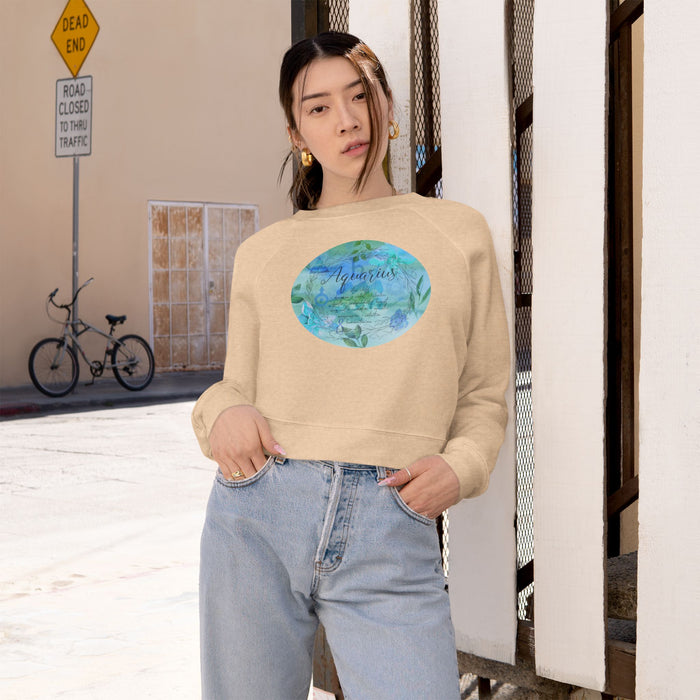Aquarius Women's Cropped Fleece Pullover
