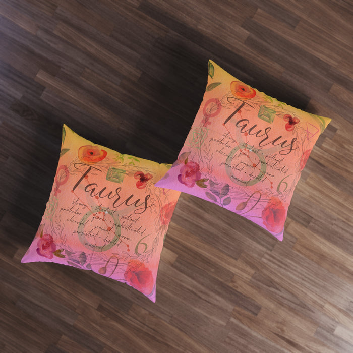 Taurus Tufted Floor Pillow, Square