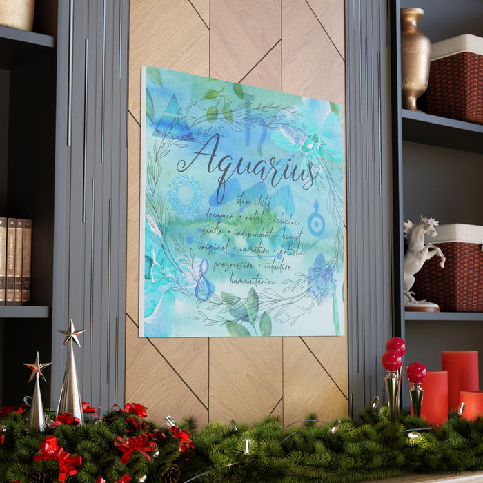 Aquarius Canvas Gallery Wraps