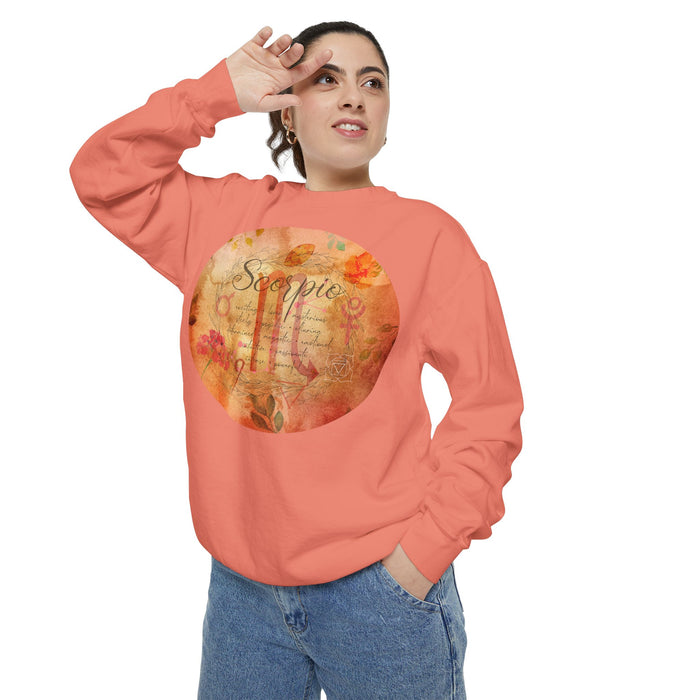 Scorpio Unisex Garment-Dyed Sweatshirt