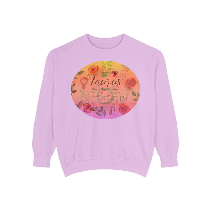 Taurus Unisex Garment-Dyed Sweatshirt