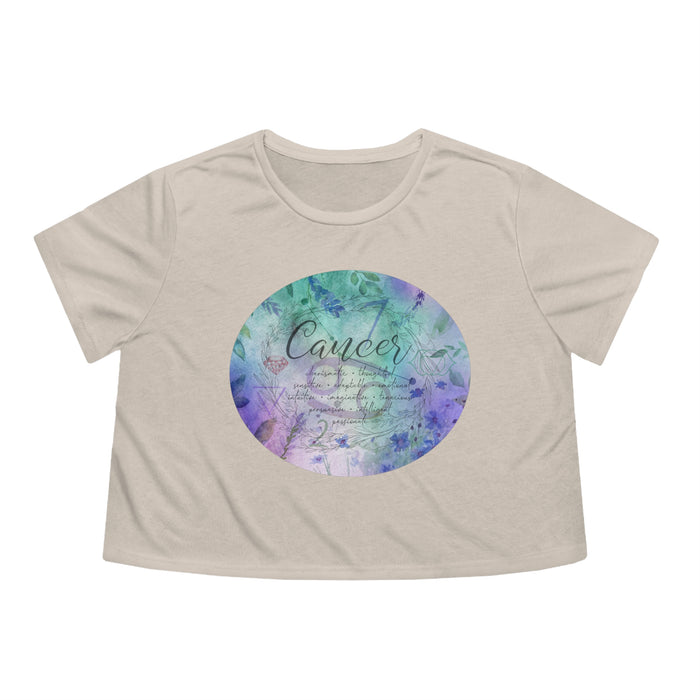 Cancer Women's Flowy Cropped Tee